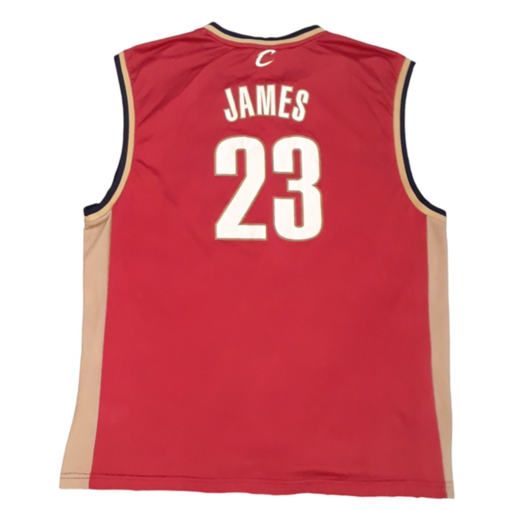 Vintage LeBron James NBA REEBOK Cleveland CAVALIERS Basketball Jersey Size 2XL